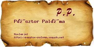 Pásztor Palóma névjegykártya
